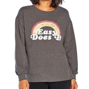 WildFox “Easy Does It” Graphic Crewneck sweater - size L NWT